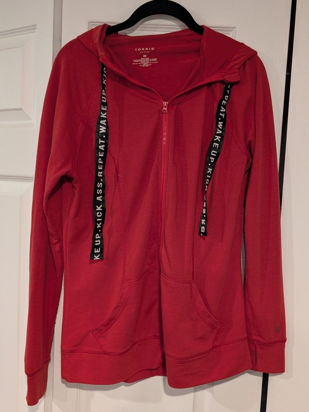 Torrid Red Zip-Up Hoodie Jacket